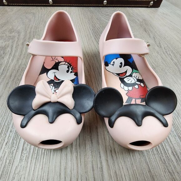 Mini Melissa Minnie and Mickey Shoes size 8 - Picture 2 of 9